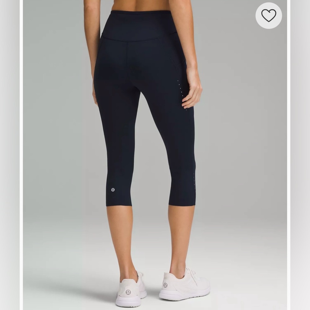 Lululemon Fast and Free High-Rise Crop with Pockets 19"